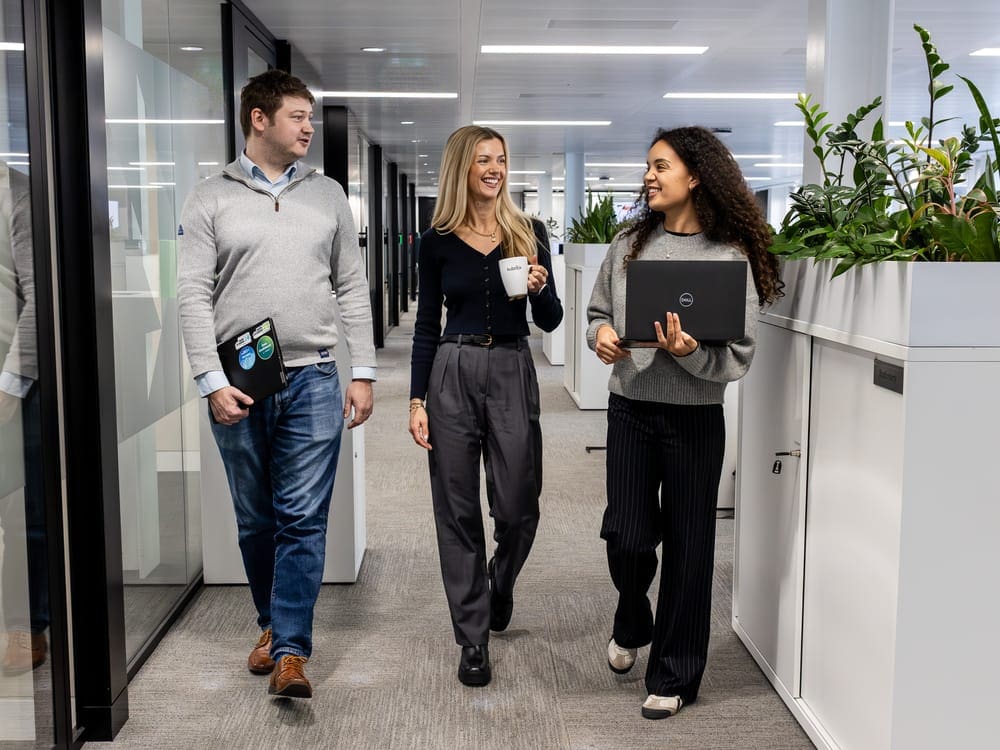 Walk and talk through office